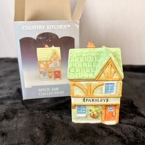 1994 country kitchen *PARSLEY* spice jar collection